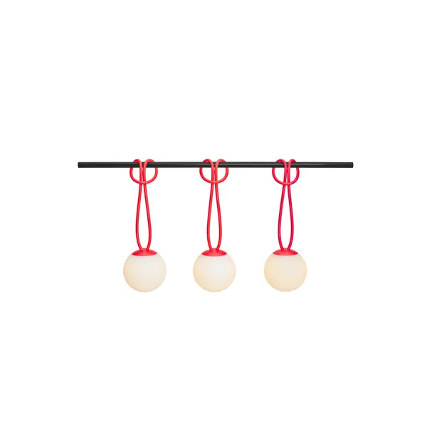 Bolleke Mini Draagbare Lamp Set van 3 Rood