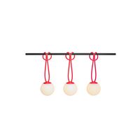 Bolleke Mini Draagbare Lamp Set van 3 Rood