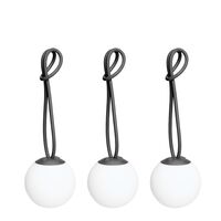 Bolleke Mini Tragbare Lampe 3er-Set Anthrazit