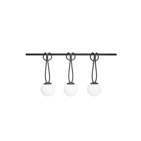Bolleke Mini Tragbare Lampe 3er-Set Anthrazit