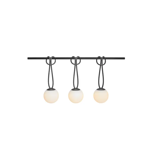 Bolleke Mini Tragbare Lampe 3er-Set Anthrazit