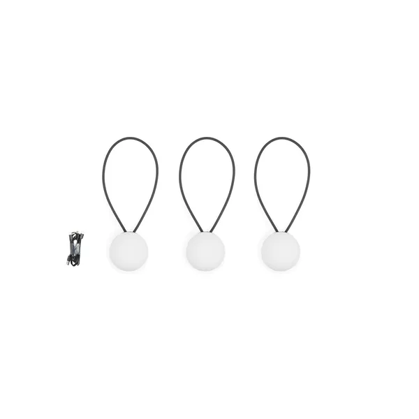 Bolleke Mini Tragbare Lampe 3er-Set Anthrazit