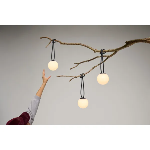 Bolleke Mini Tragbare Lampe 3er-Set Anthrazit