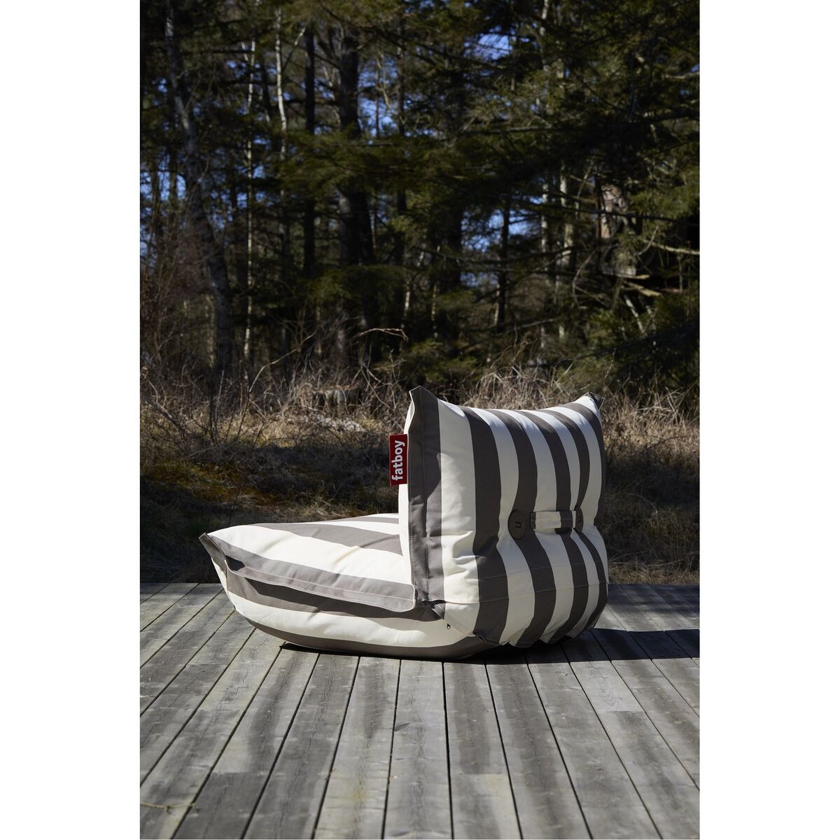 The BonBaron Fauteuil D'extérieur Stripe Cacao