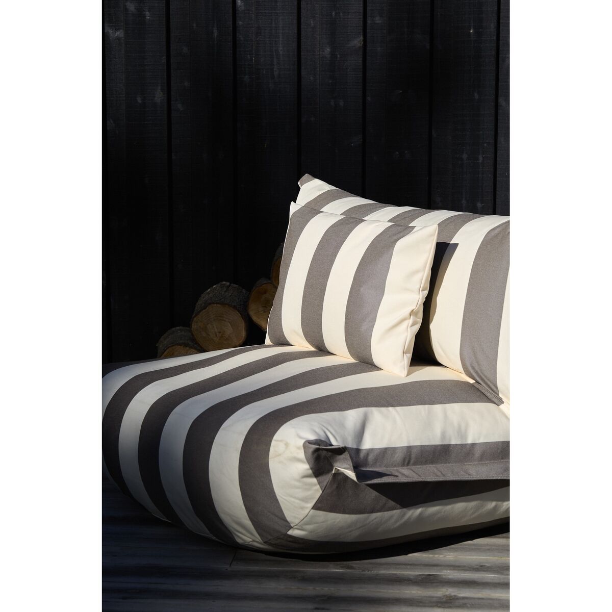 The BonBaron Fauteuil D'extérieur Stripe Cacao