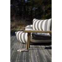 The BonBaron Fauteuil D'extérieur Stripe Cacao