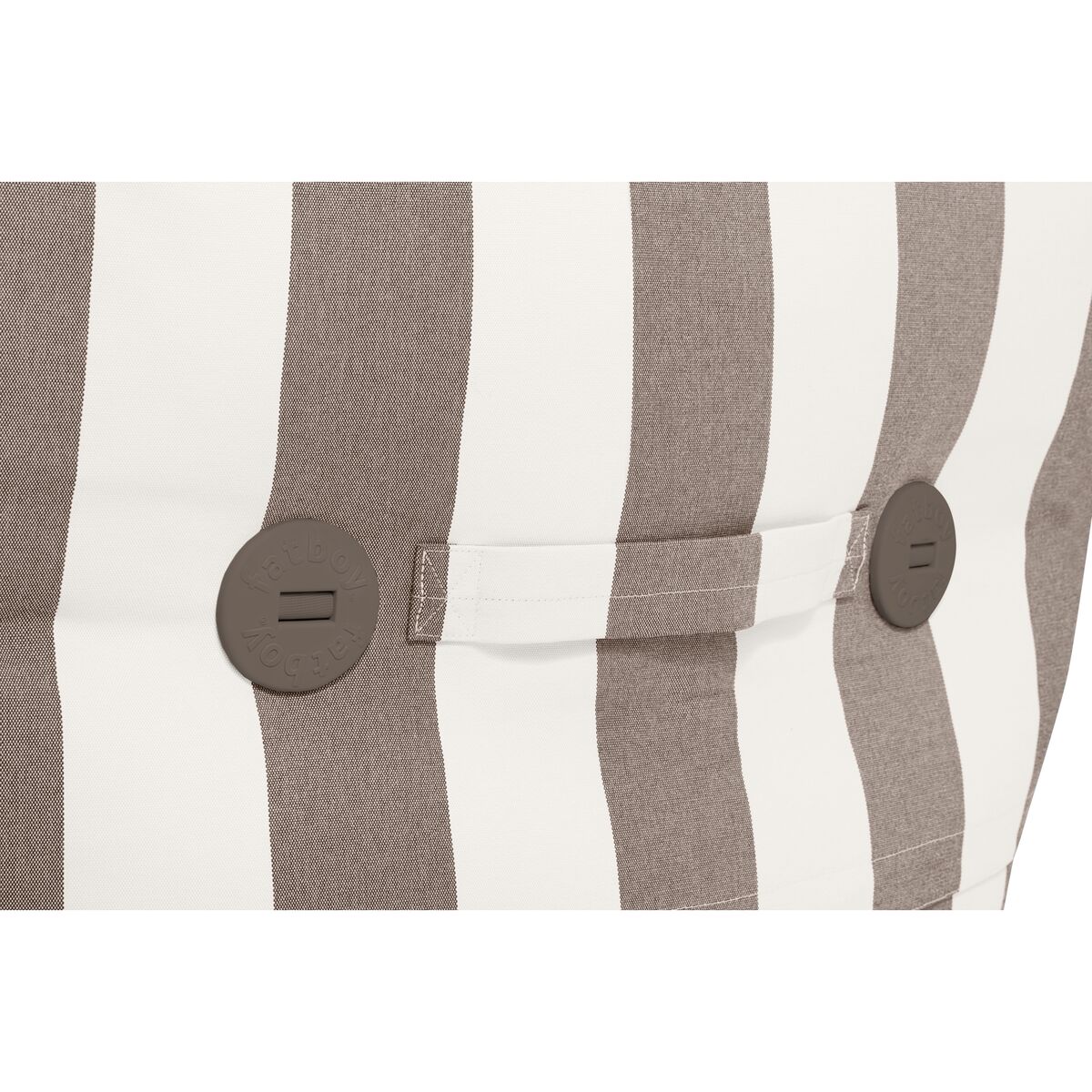 The BonBaron Fauteuil D'extérieur Stripe Cacao