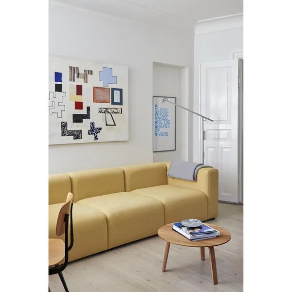 Bella Table Basse Ø60 x H32 Chêne Laqué