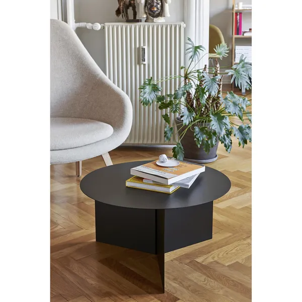 Slit Coffee Table Round Ø65 Black