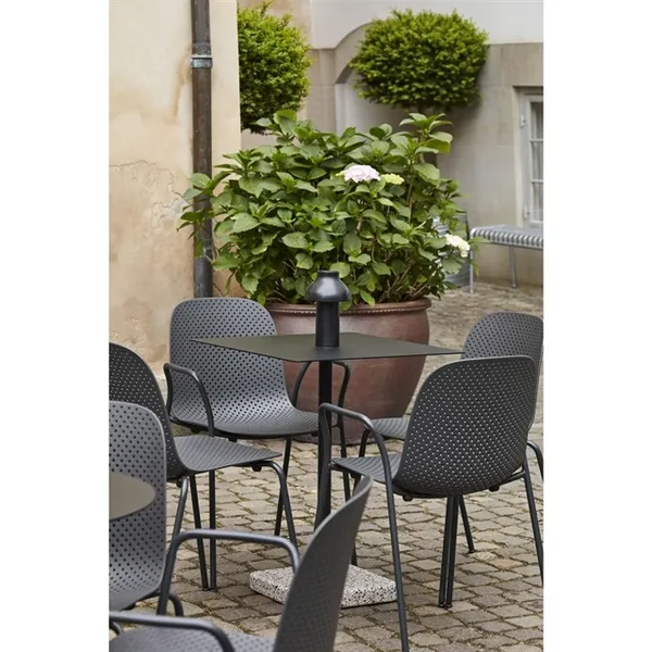 Terrazzo Outdoor Cafe Table 60x60 Anthrazit/ Grau Terrazzo