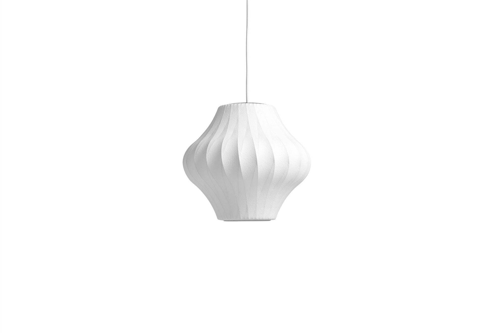 Nelson Pear Crisscross Bubble Pendel Liten Off-White