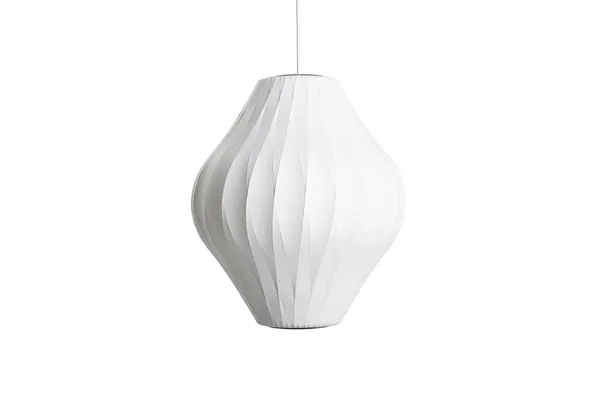 Nelson Pear Crisscross Bubble Pendel Middels Off-White