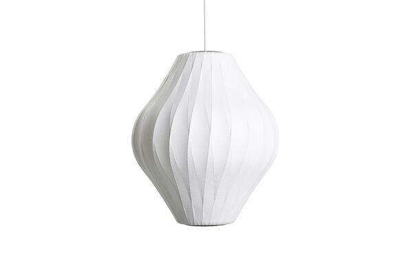 Nelson Pear Crisscross Bubble Pendelleuchte Mittel Off-White