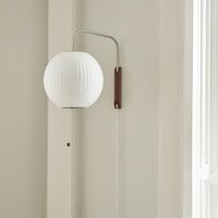Nelson Saucer Applique Petite Off-White avec Câble