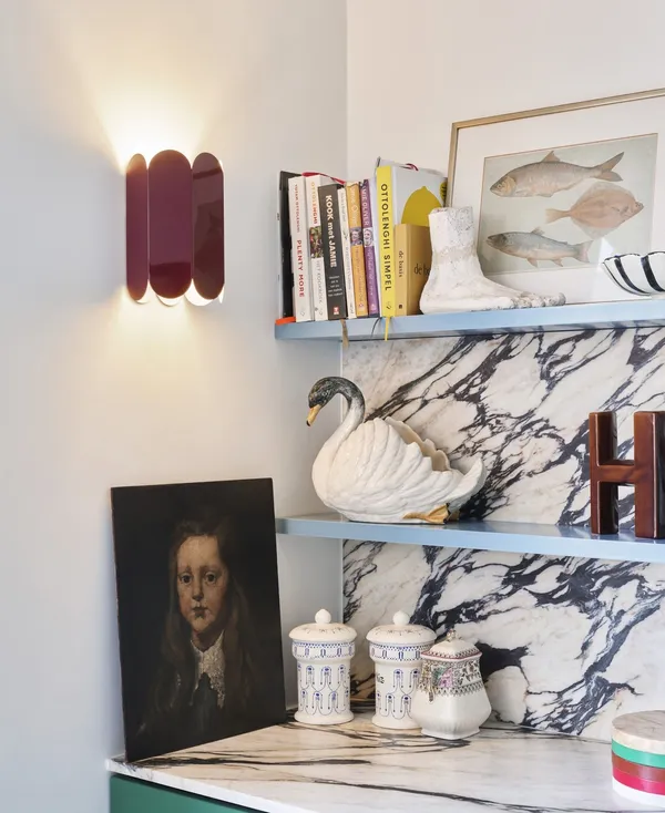 Arcs Sconce Wall Lamp Maroon