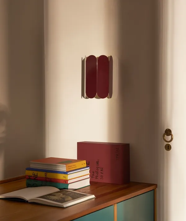 Arcs Sconce Wall Lamp Maroon