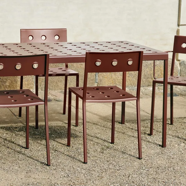 Balcony Chair Iron Red