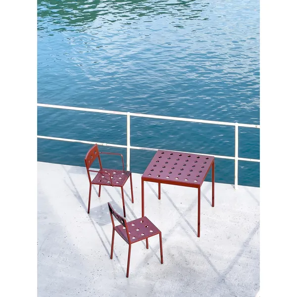 Balcony Table L75 x H74 Iron Red