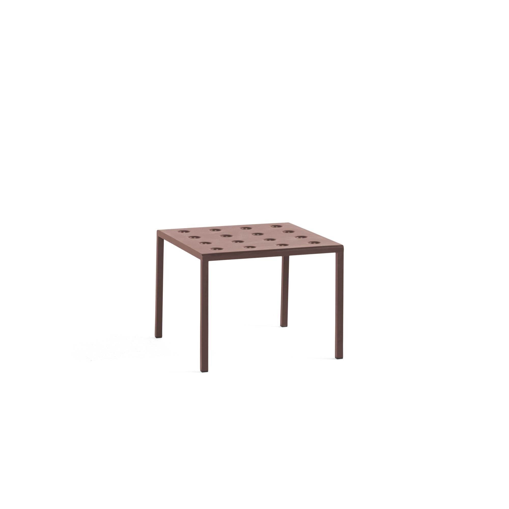 Balkong Lavt Bord L51 x H38 Jernrødt