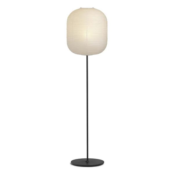 Lámpara de Pie Rectangular Común Negro