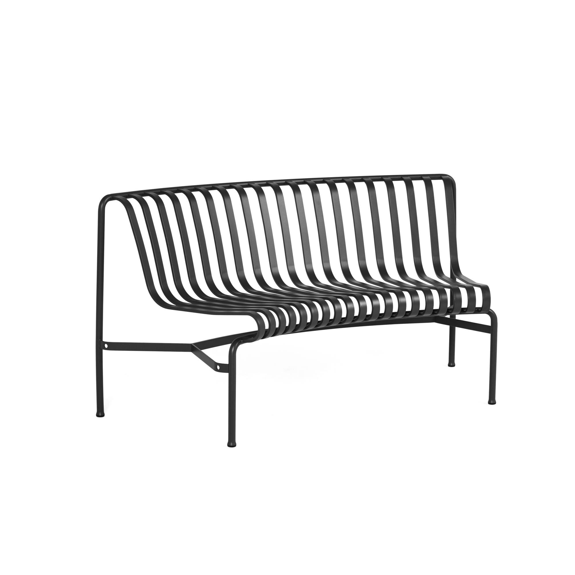 Banc de Salle à Manger Palissade Park en 1 Pièce avec Kit de Montage, Non Autoportant, Anthracite