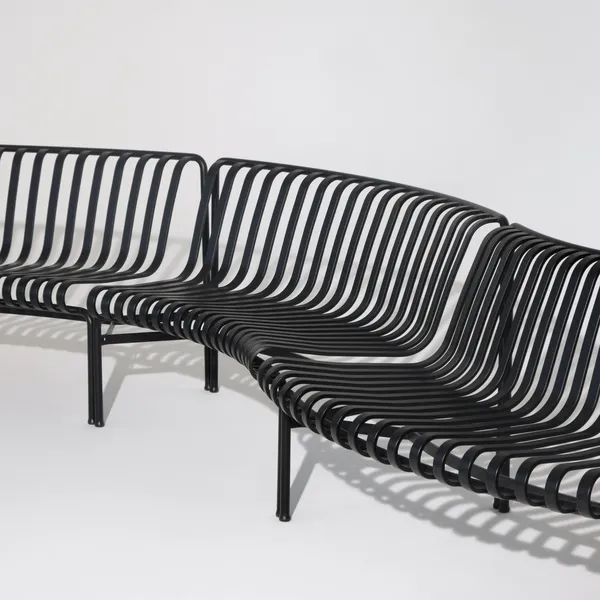 Palissade Park Dining Bench IN 1 Piece incl. Mounting Kit Not Freestanding Anthracite