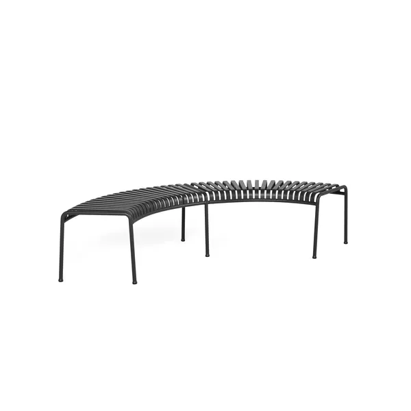 Palissade Park Bench Set of 2 Freestanding Anthracite