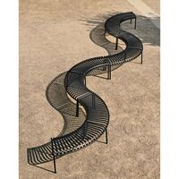 Juego de 2 Bancos de Parque Palissade Independientes en Color Oliva
