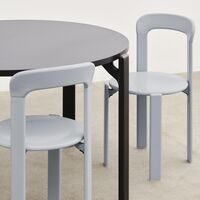 Rey Dining Chair Slate Blue/Steelcut Trio 113