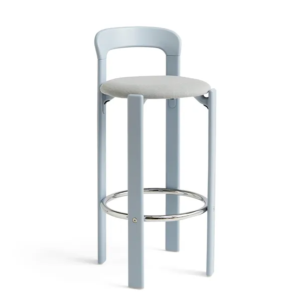 Rey Barstool H75 Slate Blue/Steelcut Trio 113
