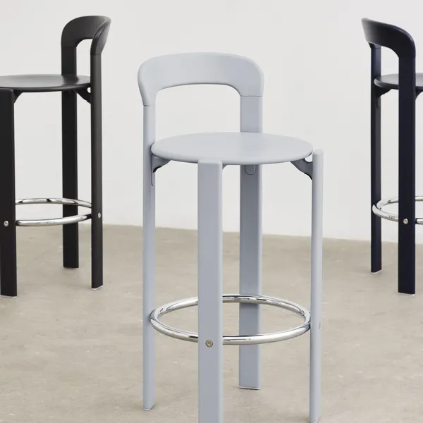 Rey Barstool H75 Slate Blue/Steelcut Trio 113