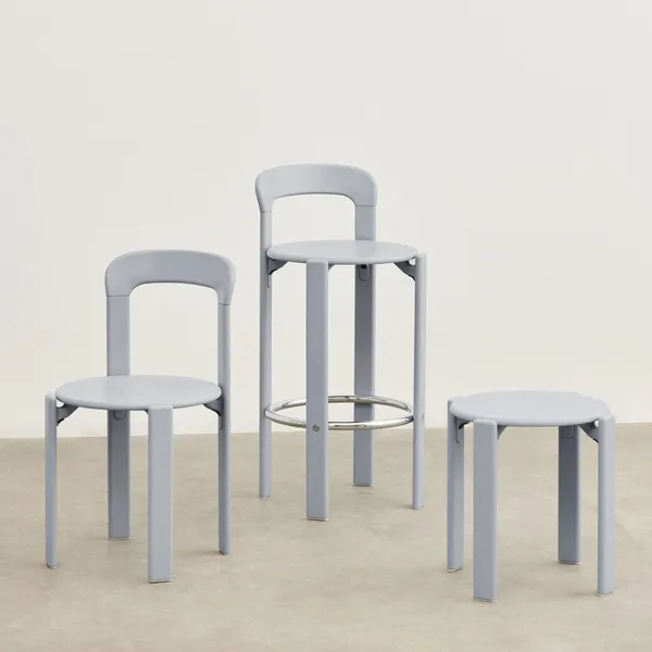 Rey Barstool H75 Slate Blue/Steelcut Trio 113
