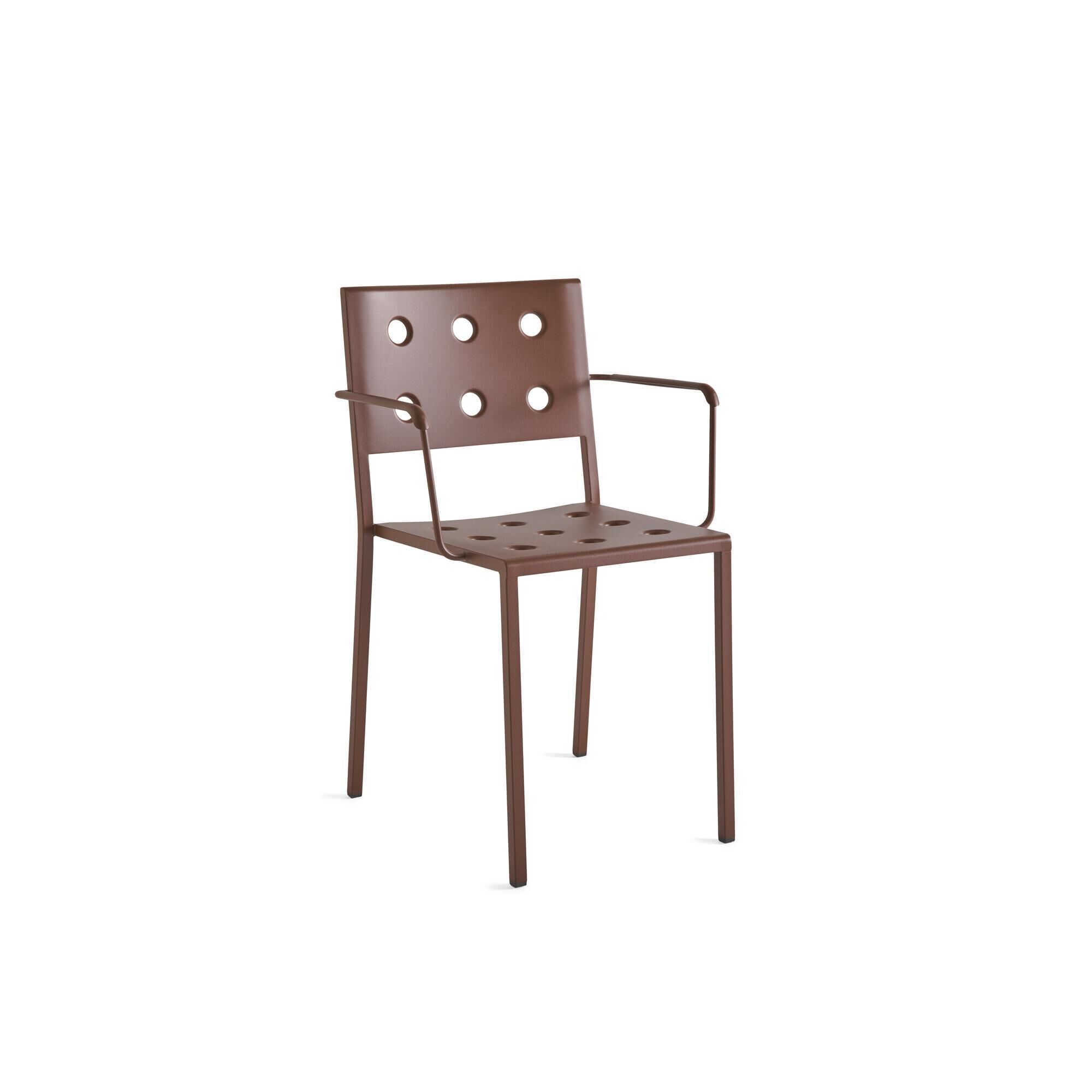 Balcony Spisestol Med Armlene Iron Red