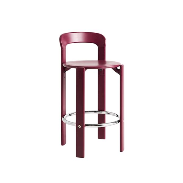 Tabouret de Bar Rey H65 Rouge Raisin