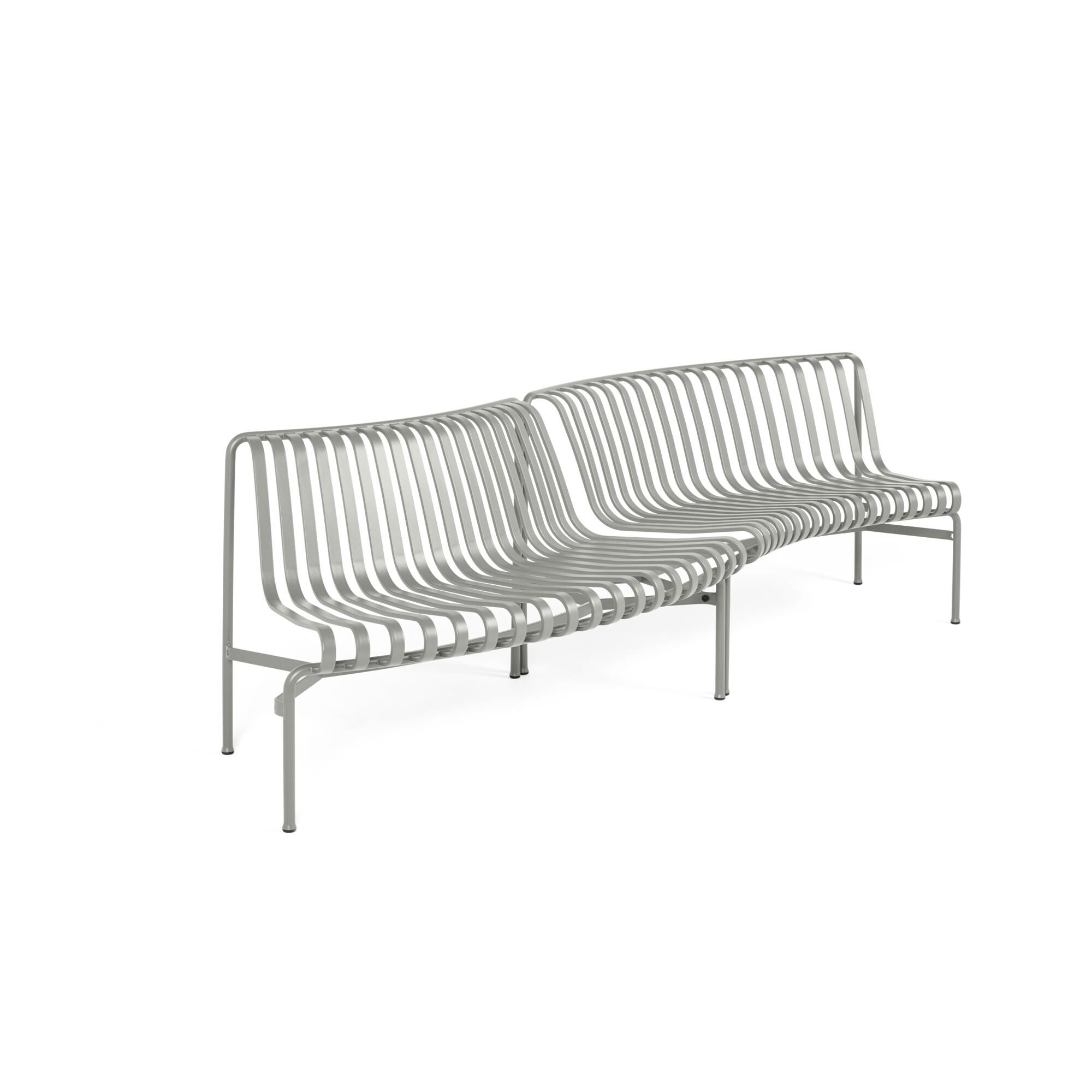 Palissade Park Dining Bench In/Out Beginner 2er Set Grau