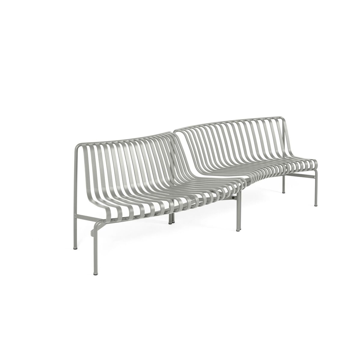 Palissade Park Dining Bench In/Out Beginner Set of 2 Sky Gray