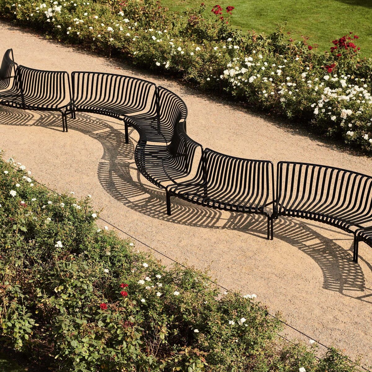 Palissade Park Dining Bench In/Out Beginner Set of 2 Sky Gray