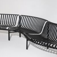 Palissade Park Dining Bench In/Out Beginner Set of 2 Sky Gray