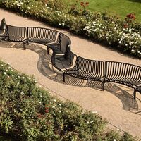 Palissade Park Dining Bench In/Out Beginner Set of 2 Anthracite