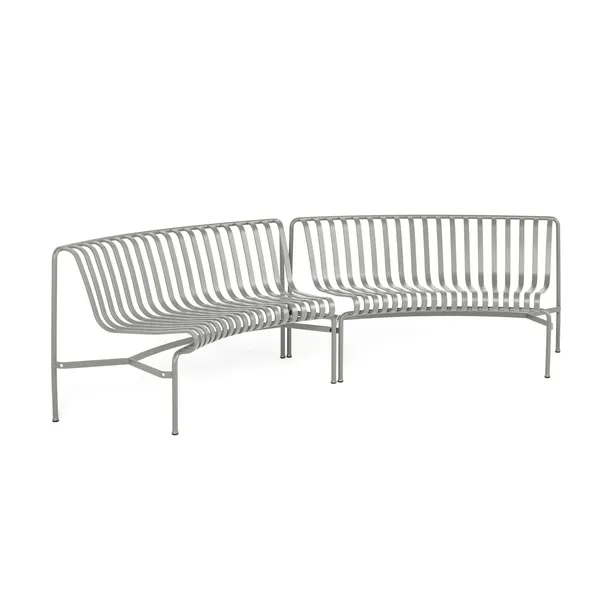 Palissade Park Dining Bench In/In Beginner Set of 2 Sky Gray