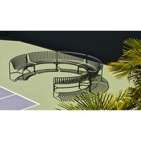Palissade Park Dining Bench In/In Beginner Set of 2 Sky Gray