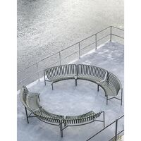 Palissade Park Dining Bench In/In Beginner Set of 2 Sky Gray