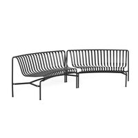 Palissade Park Dining Bench In/In Beginner Set of 2 Anthracite