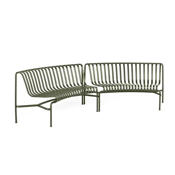 Palissade Park Dining Bench In/In Beginner Set of 2 Olive