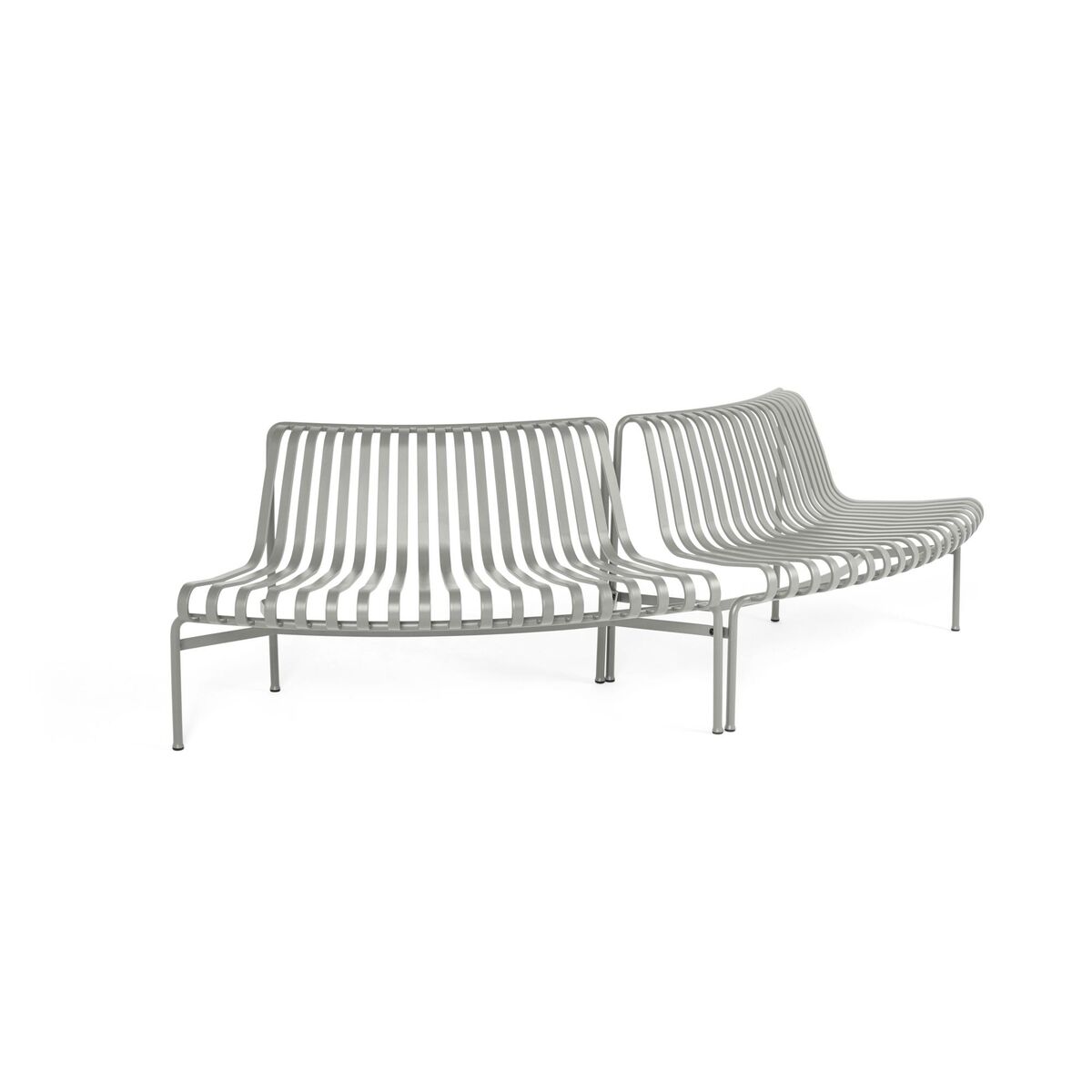 Palissade Park Dining Bench Out/Out Beginner Set of 2 Sky Gray