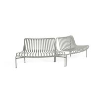 Palissade Park Dining Bench Out/Out Beginner Set of 2 Sky Gray