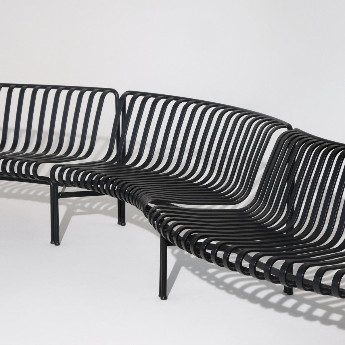 Palissade Park Dining Bench Out/Out Beginner Set of 2 Sky Gray