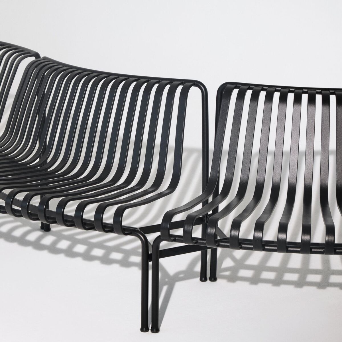 Palissade Park Dining Bench Out/Out Beginner Set of 2 Anthracite