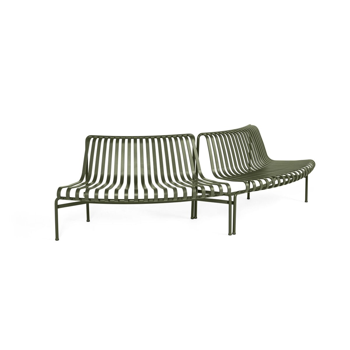 Palissade Park Dining Bench Out/Out Beginner Set of 2 Olive