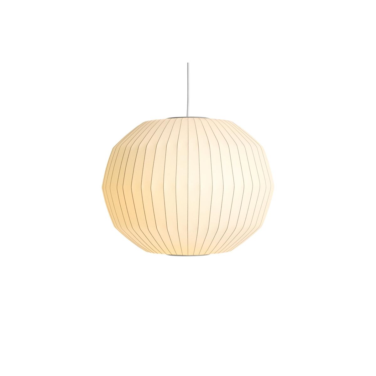 Nelson Angled Sphere Bubble Pendel Mellem Off-White